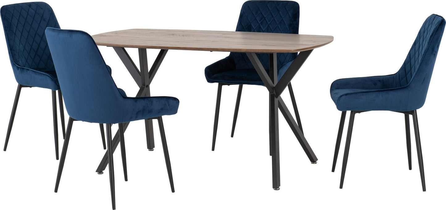 ATHENS RECTANGULAR DINING SET WITH AVERY CHAIRS