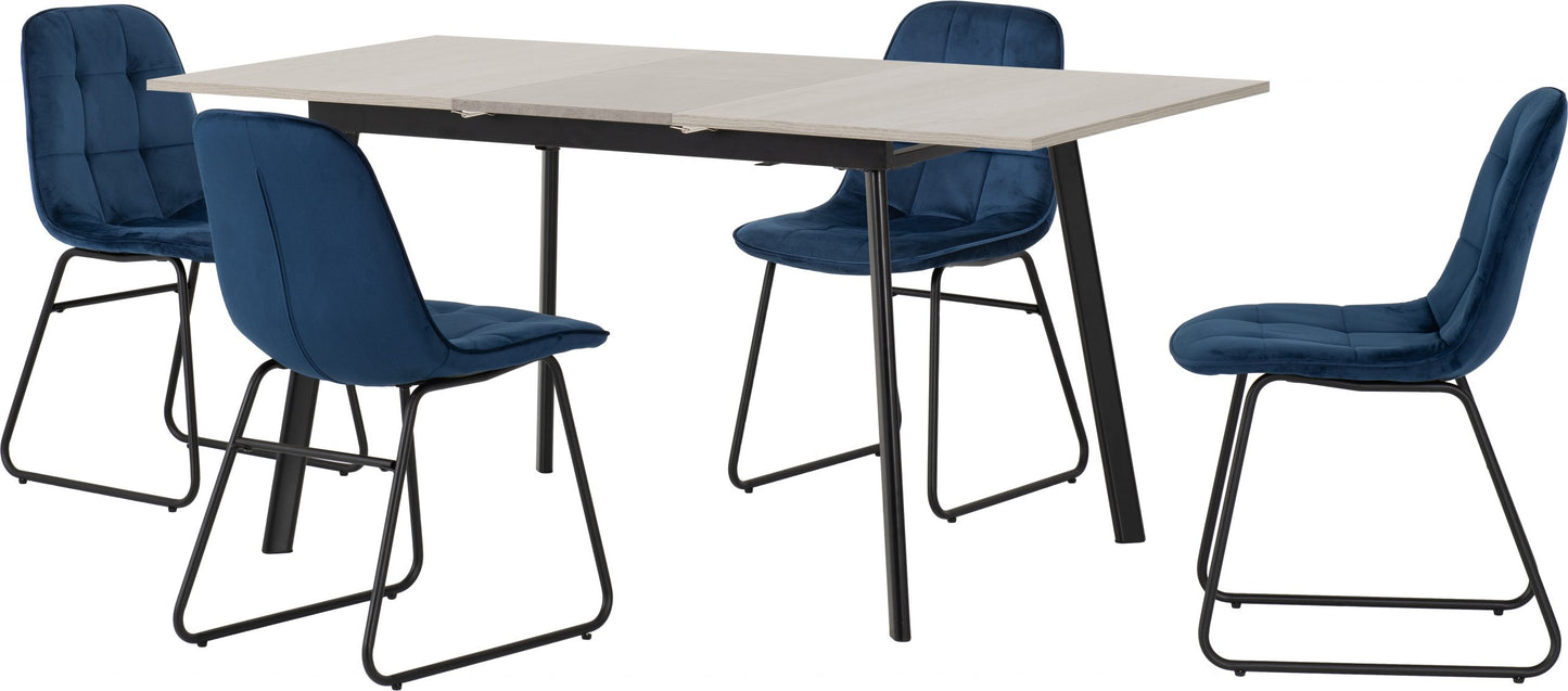 AVERY EXTENDING DINING SET WITH LUKAS CHAIRS