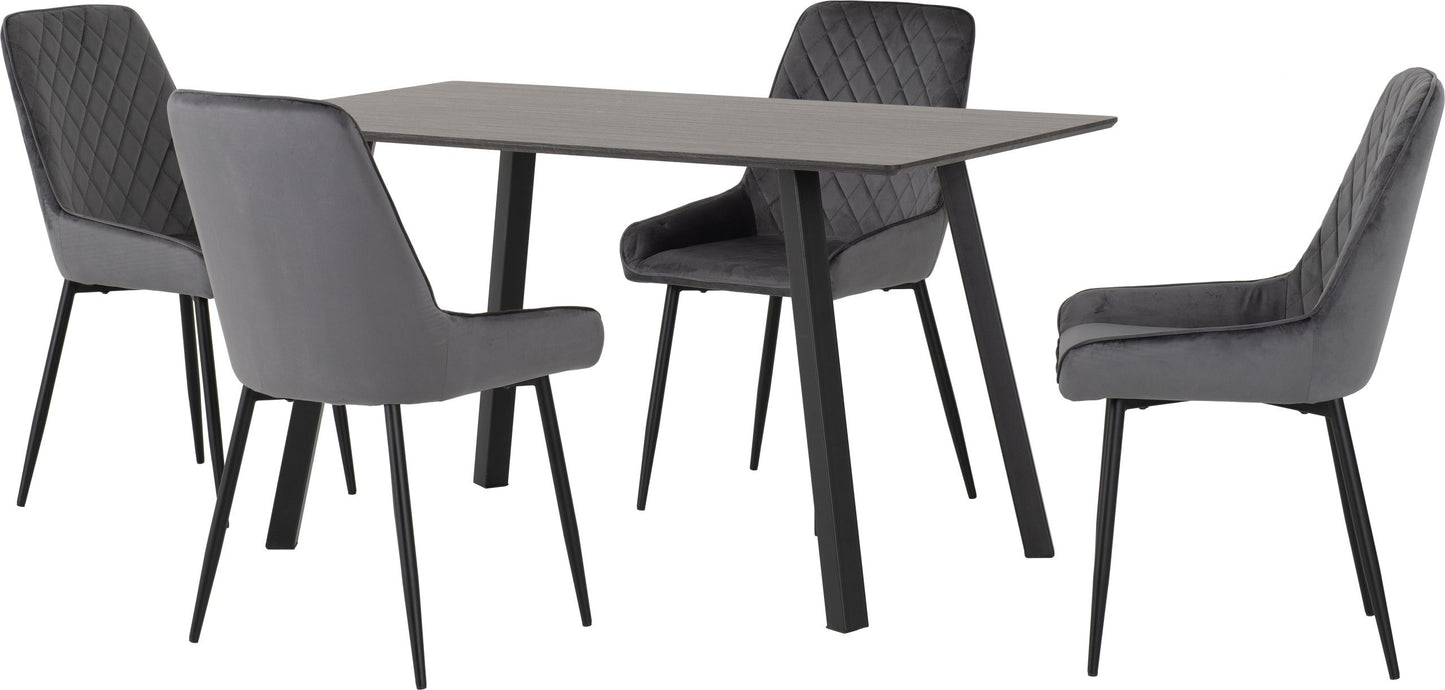 BERLIN DINING SET WITH AVERY CHAIRS