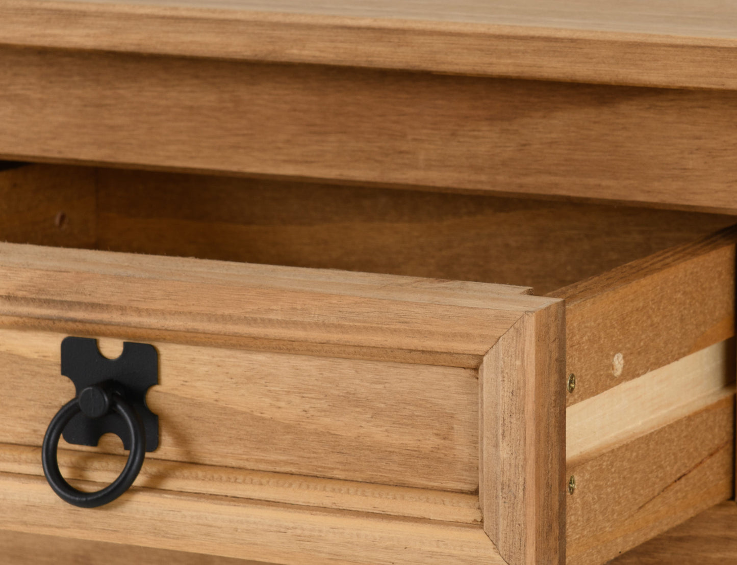 CORONA 1 DRAWER CONSOLE TABLE WITH SHELF