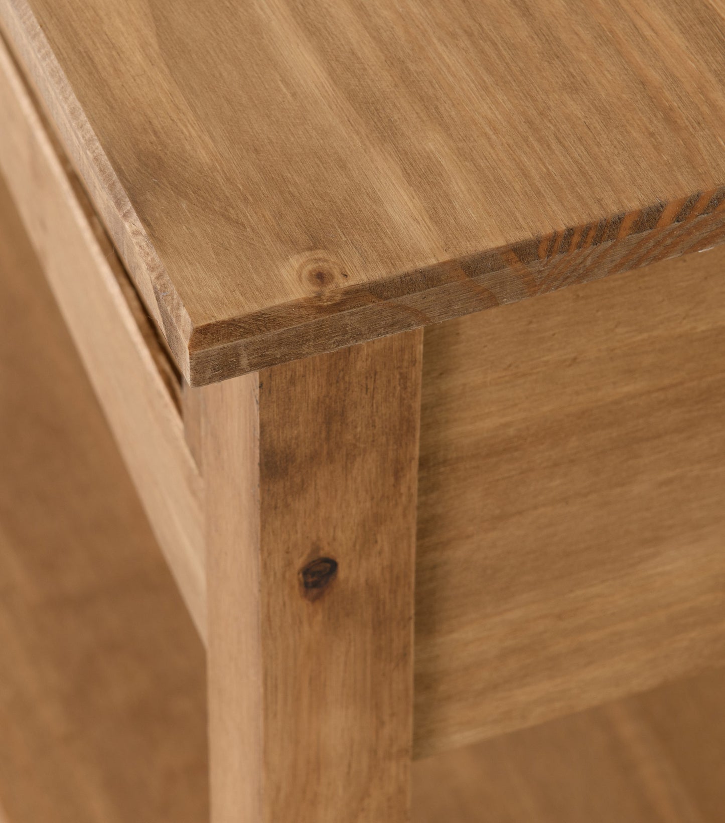 CORONA 2 DRAWER CONSOLE TABLE WITH SHELF