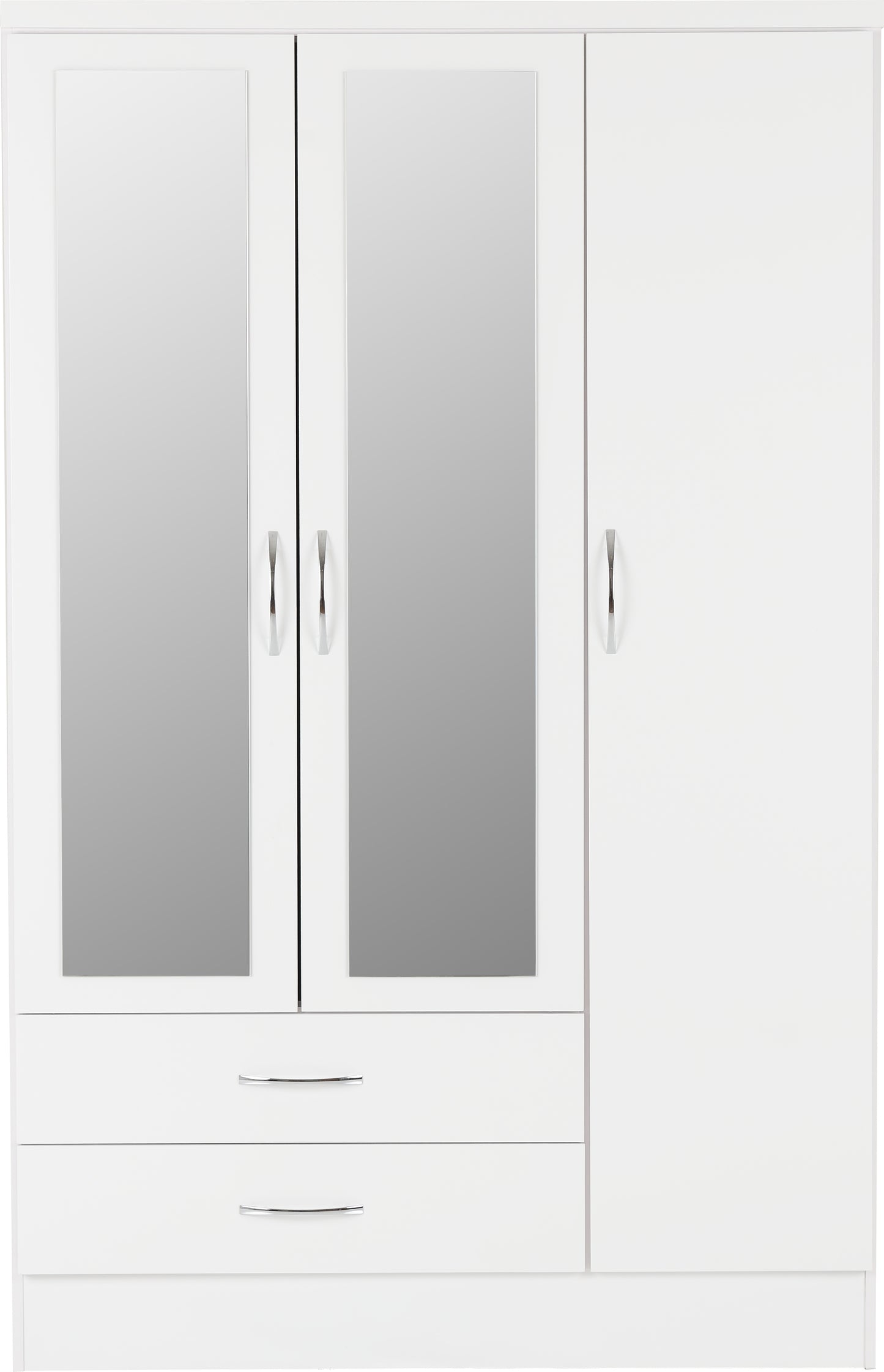 NEVADA 3 DOOR 2 DRAWER MIRRORED WARDROBE