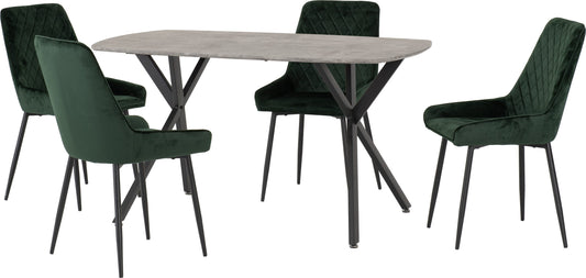 ATHENS RECTANGULAR DINING SET WITH AVERY CHAIRS