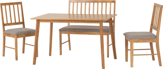 AUSTIN & ELLIS DINING BENCH SET (X2 CHAIRS)