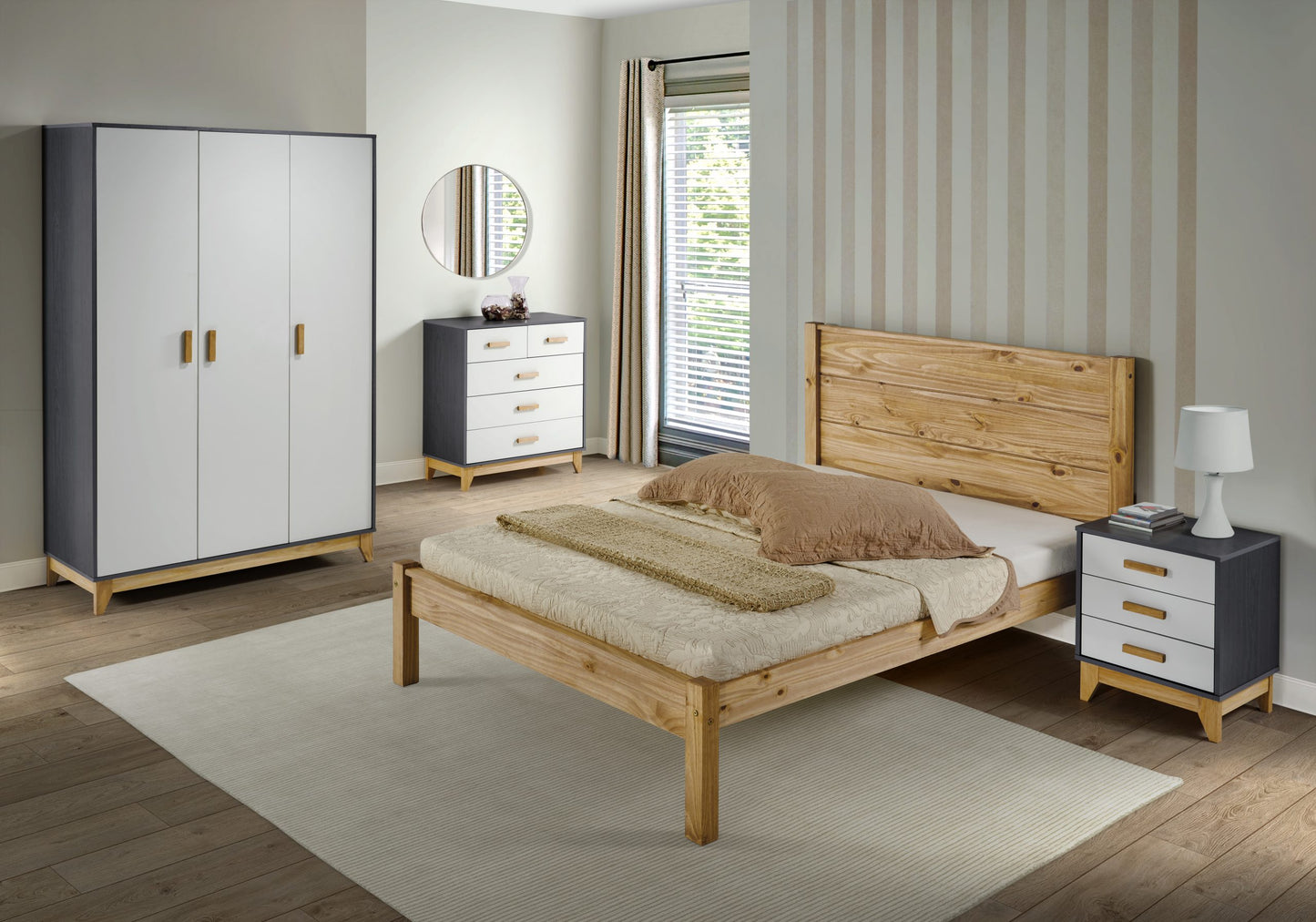 BARTON 4'6" BED (DOUBLE)