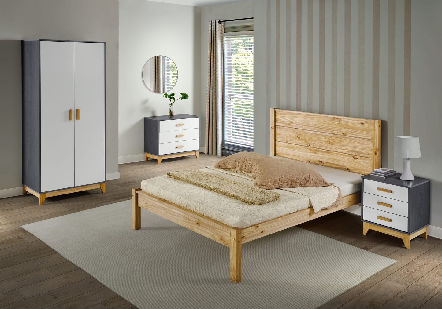 BARTON 4'6" BED (DOUBLE)