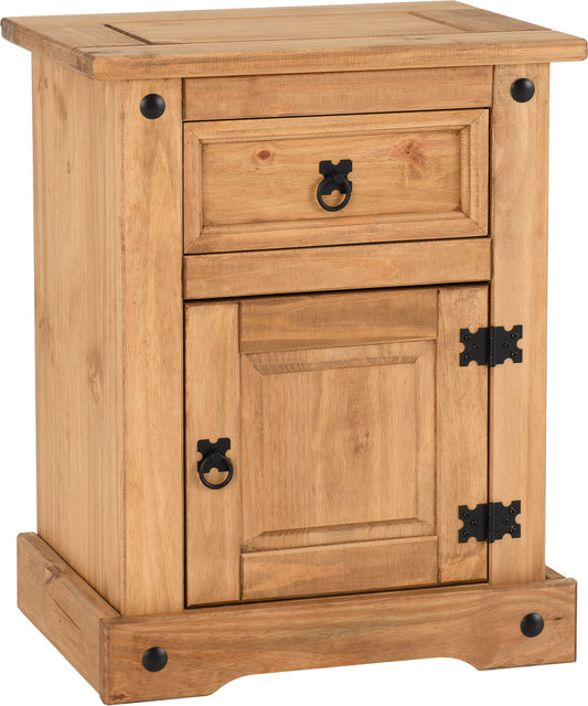 CORONA 1 DRAWER 1 DOOR BEDSIDE