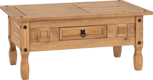 CORONA 1 DRAWER COFFEE TABLE