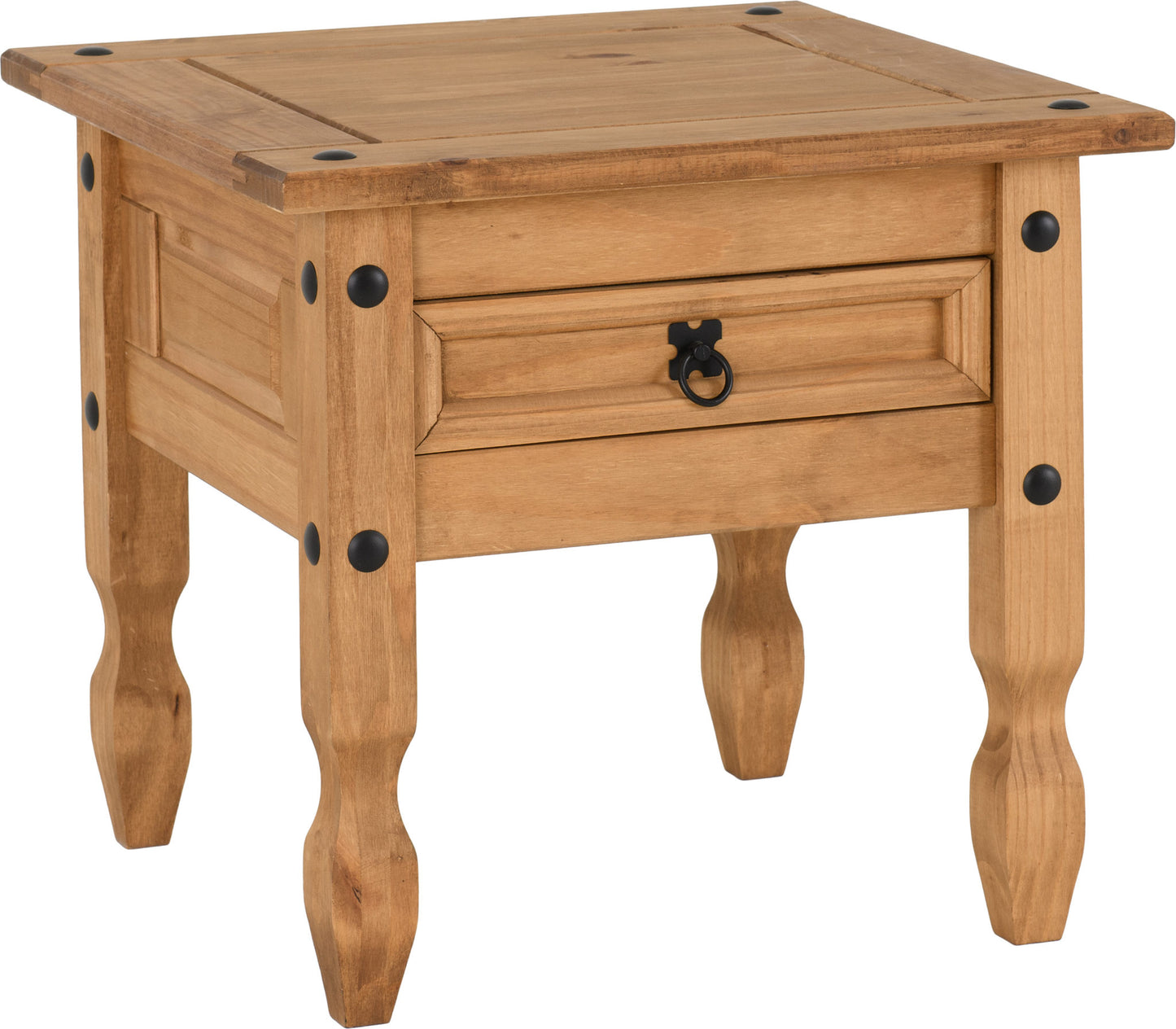 CORONA 1 DRAWER LAMP TABLE