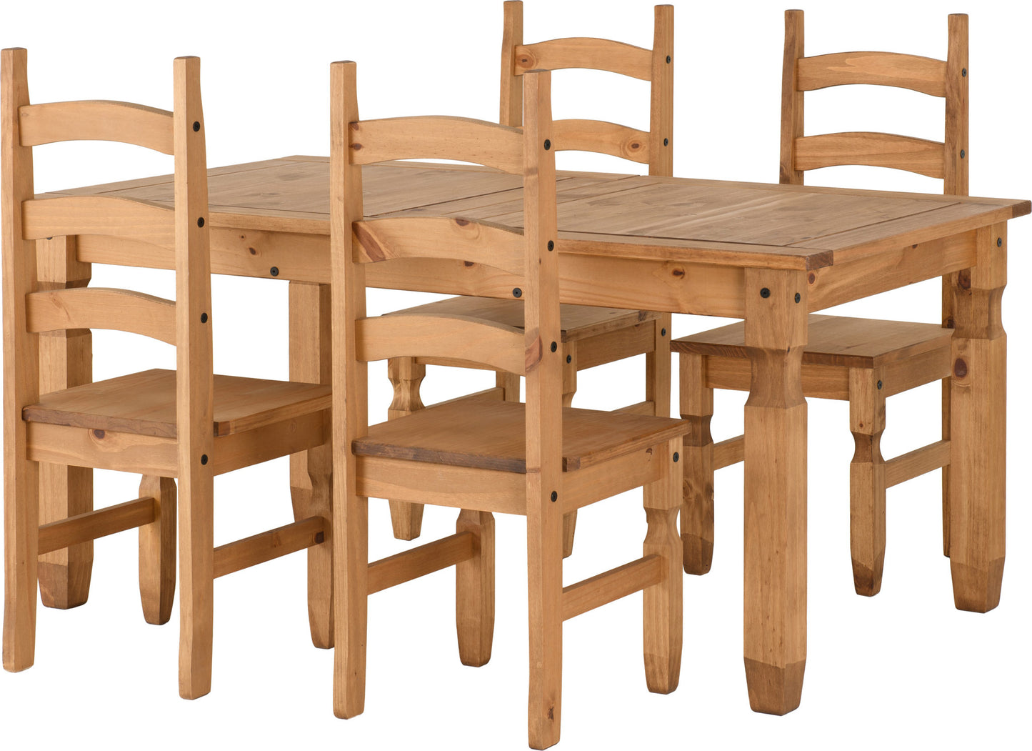 CORONA EXTENDING DINING SET (4 CHAIRS)