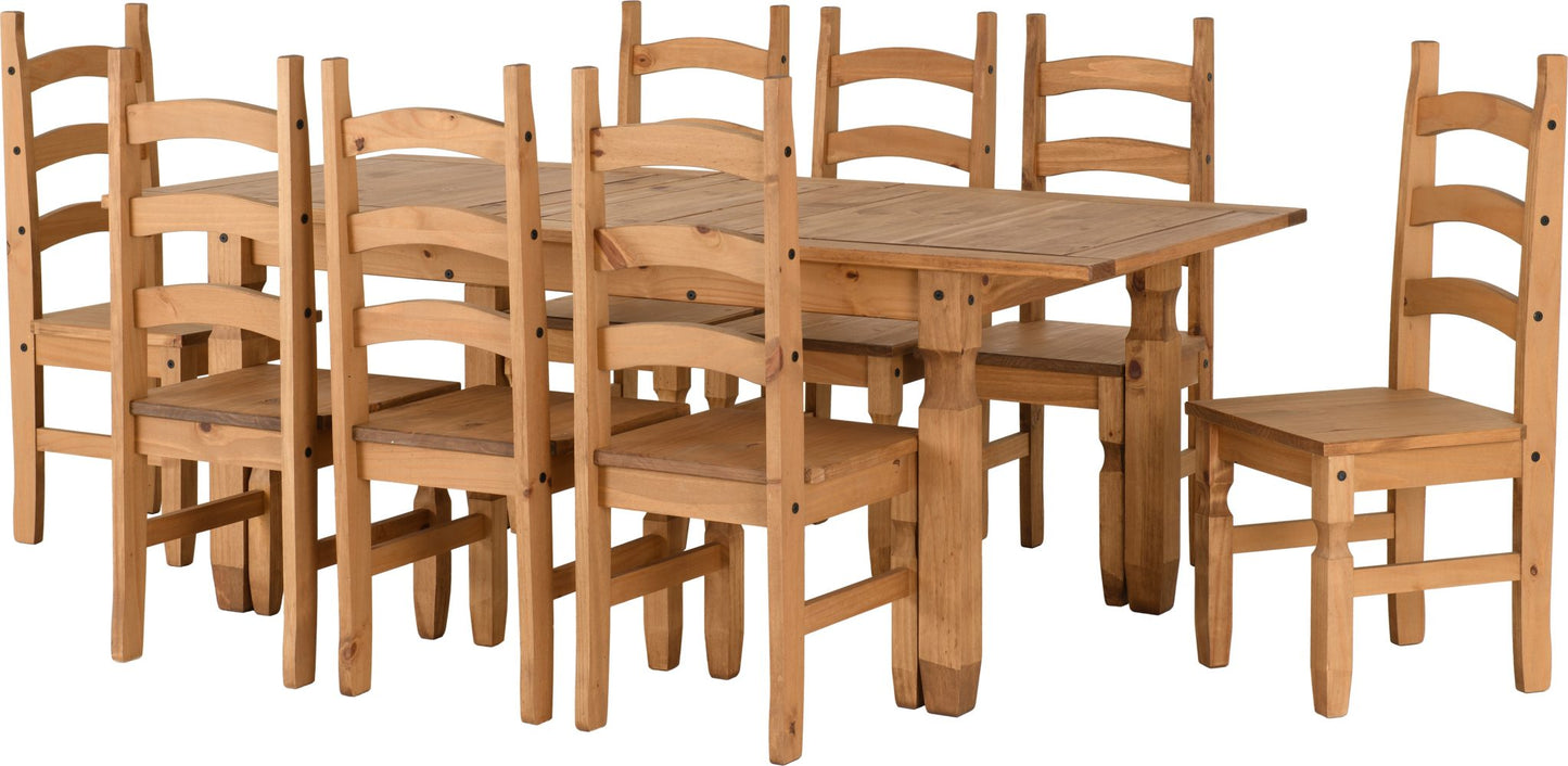 CORONA EXTENDING DINING SET (6 CHAIRS)