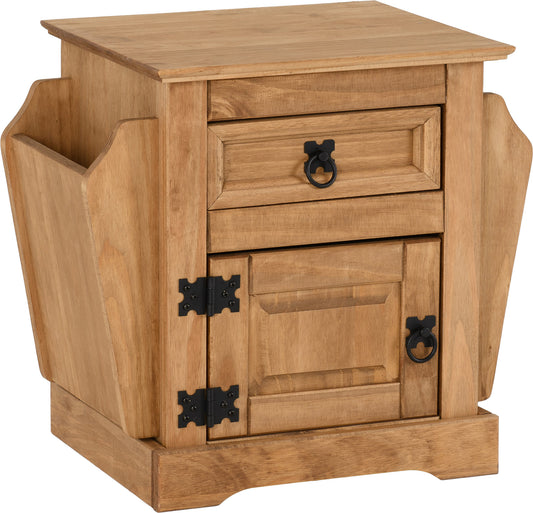 CORONA 1 DRAWER MAGAZINE TABLE