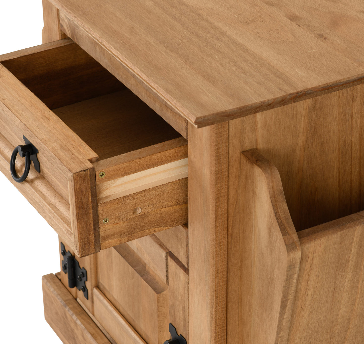 CORONA 1 DRAWER MAGAZINE TABLE