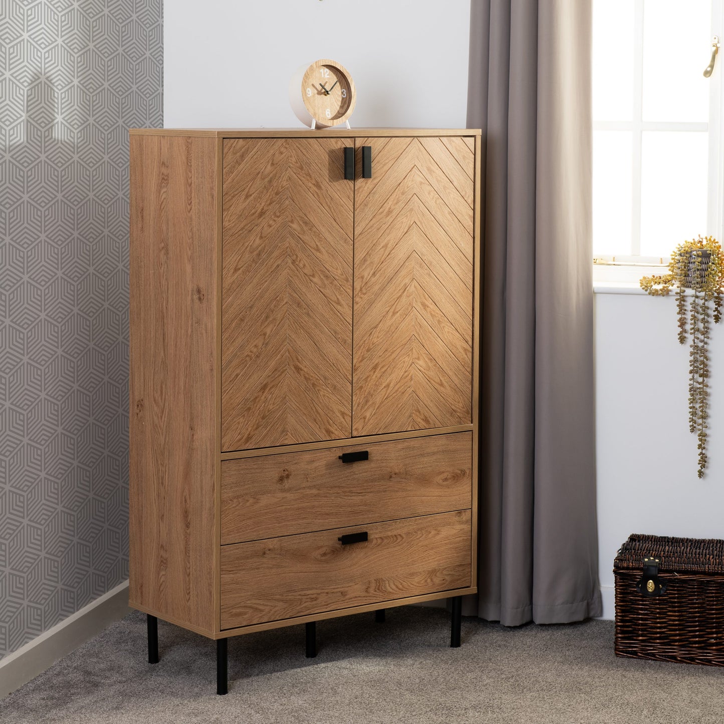 LEON 2 DOOR 2 DRAWER CABINET