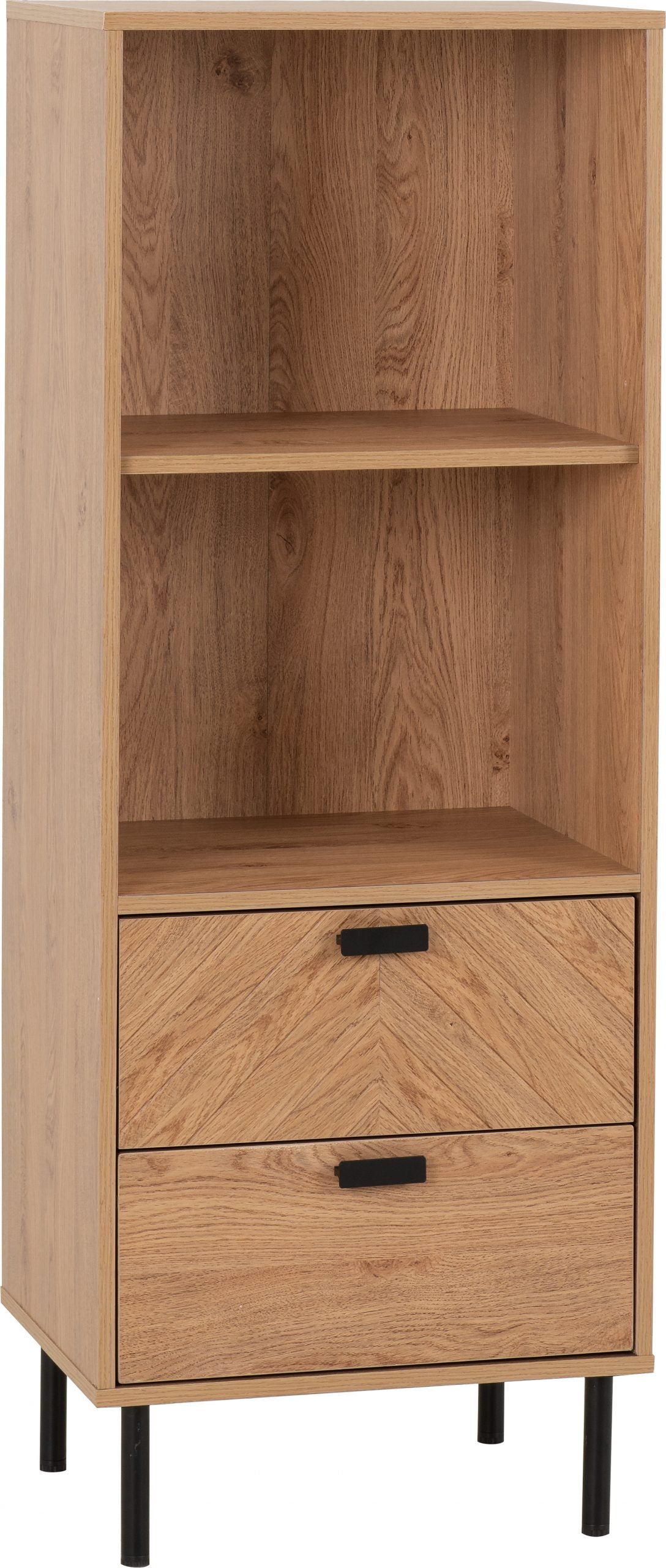 LEON 2 DRAWER 2 SHELF CABINET