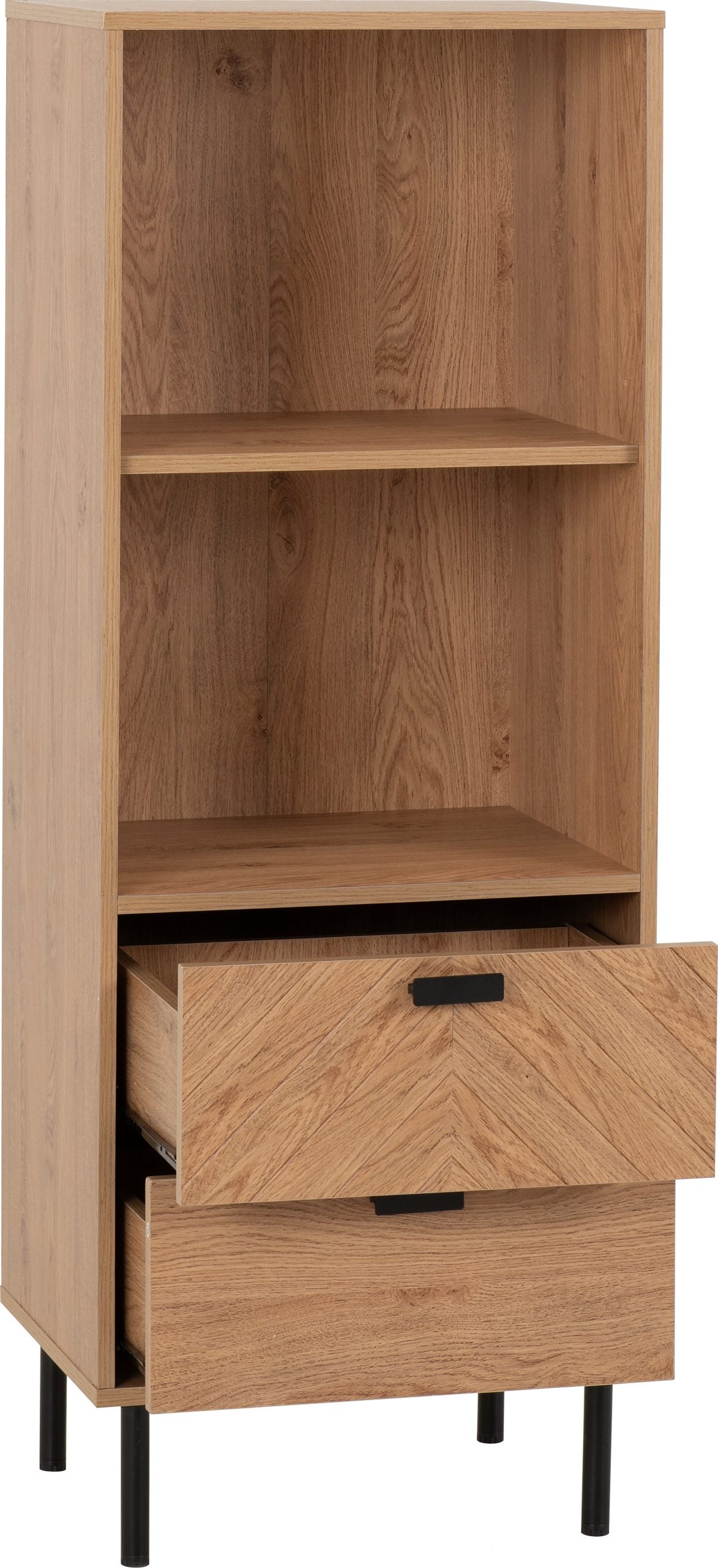 LEON 2 DRAWER 2 SHELF CABINET