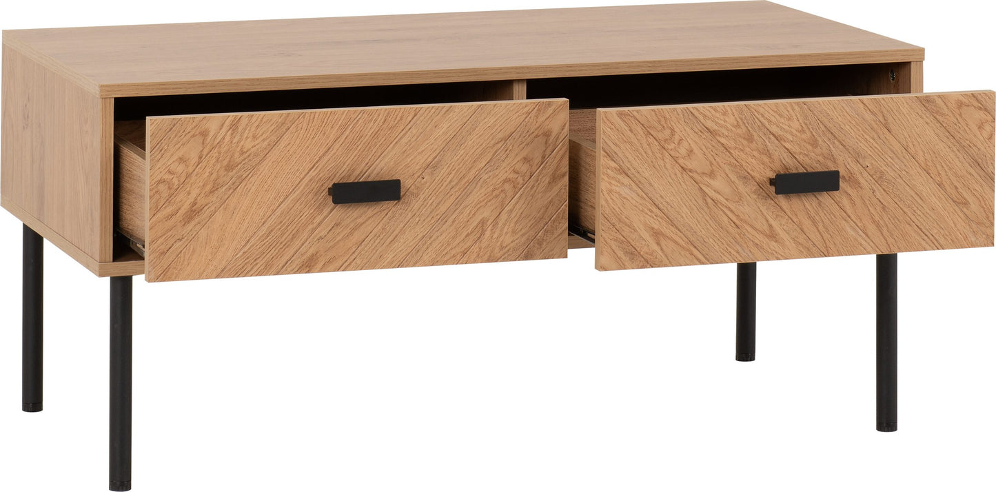 LEON 2 DRAWER COFFEE TABLE