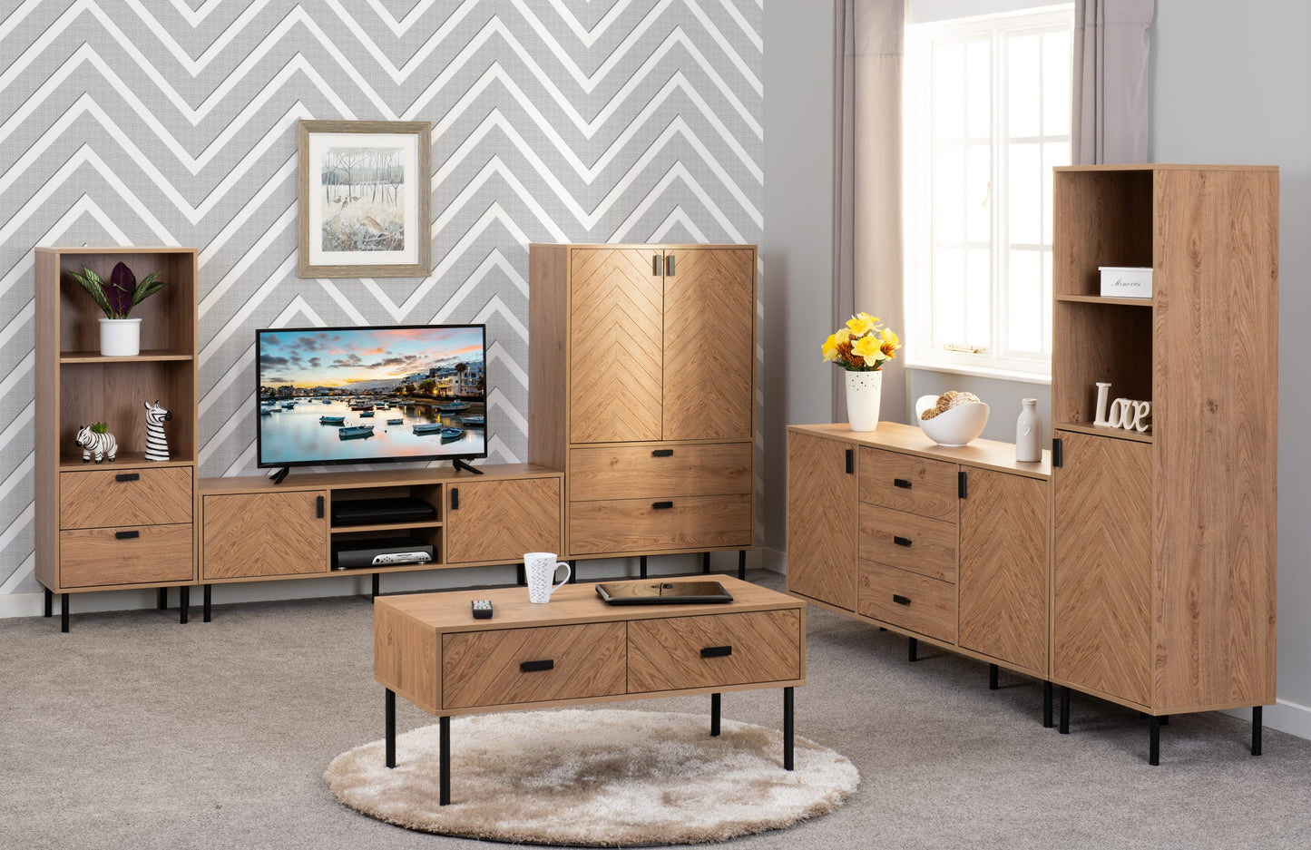 LEON 2 DOOR 3 DRAWER SIDEBOARD