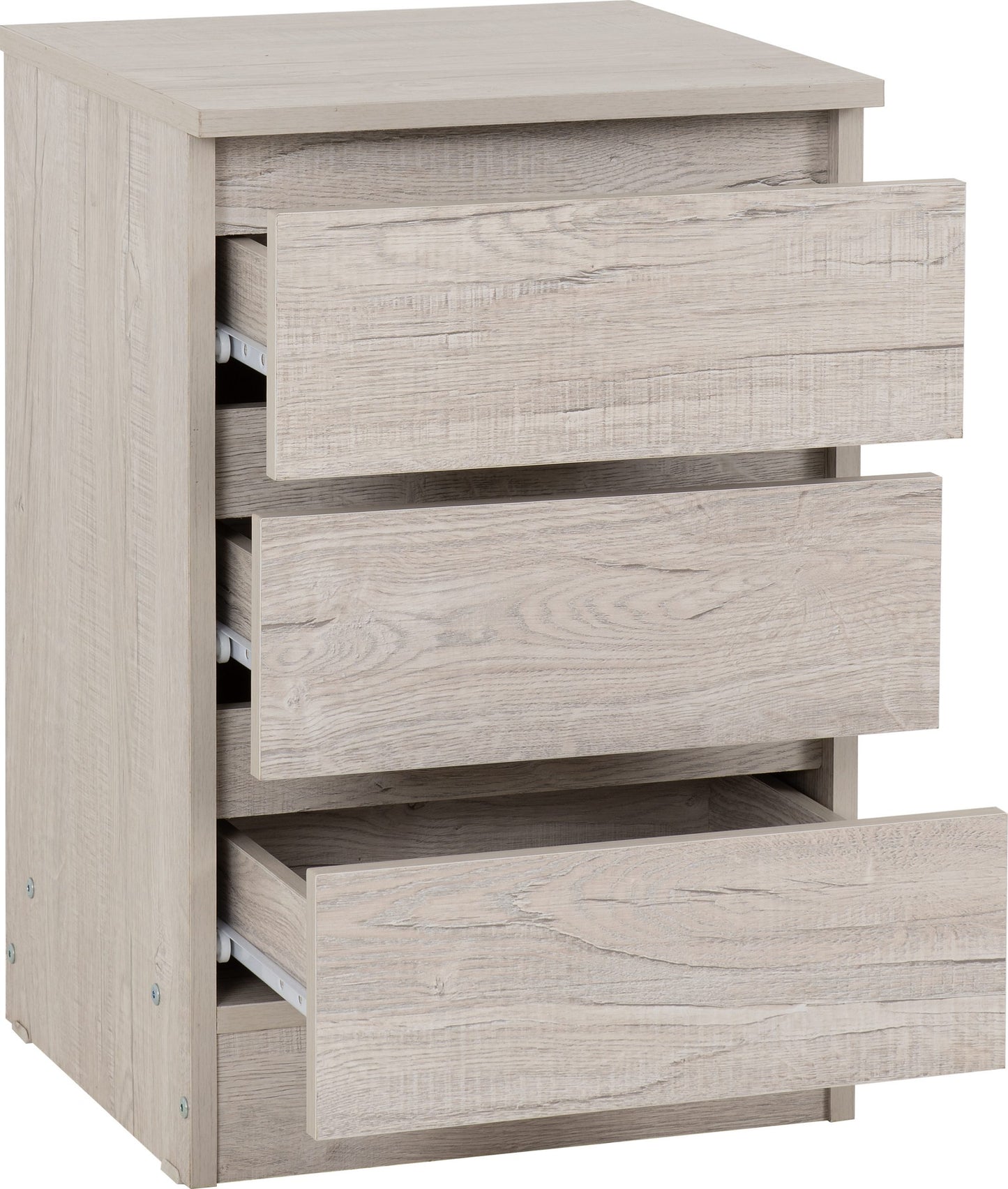 MALVERN 3 DRAWER BEDSIDE