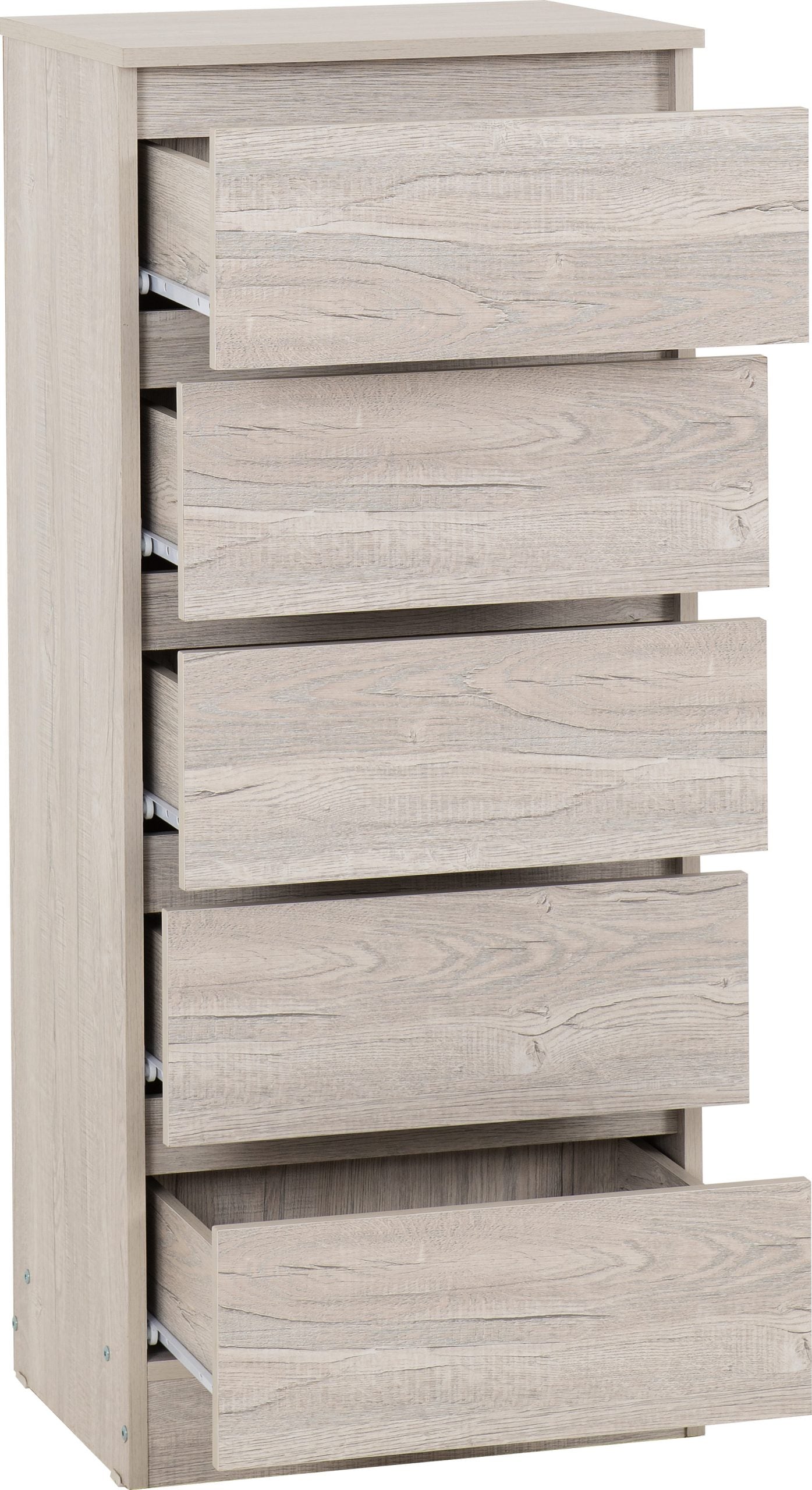 MALVERN 5 DRAWER NARROW CHEST