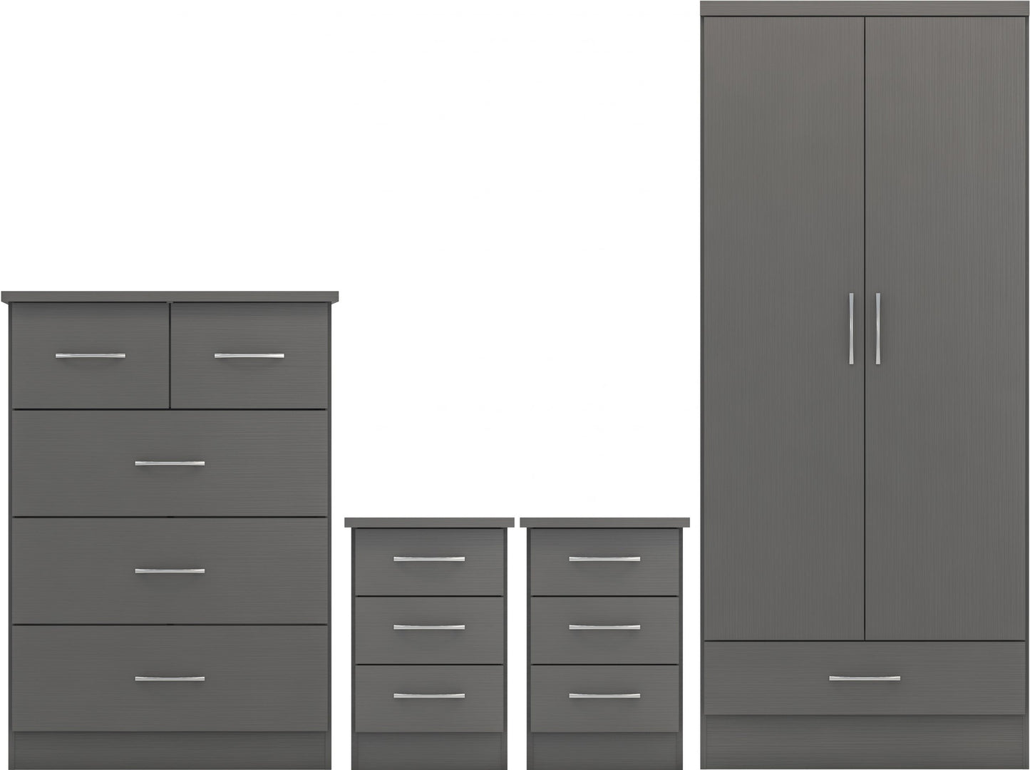 NEVADA 2 DOOR 1 DRAWER WARDROBE BEDROOM SET