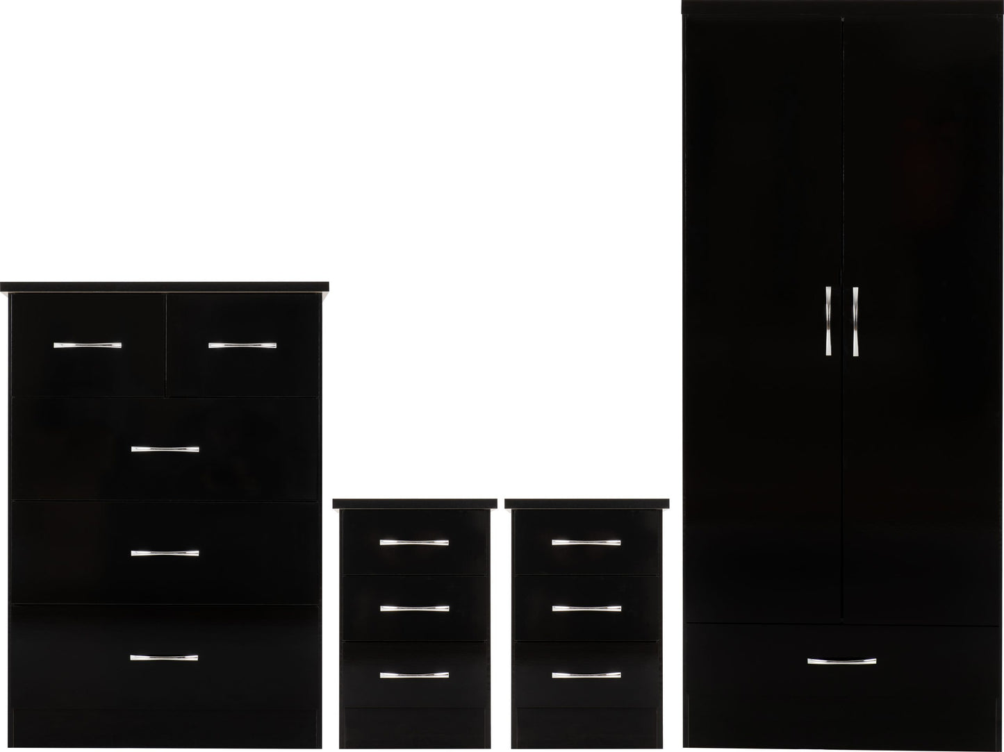 NEVADA 2 DOOR 1 DRAWER WARDROBE BEDROOM SET