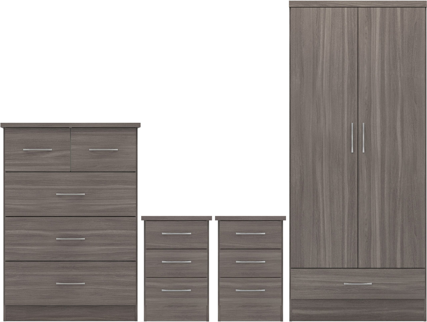 NEVADA 2 DOOR 1 DRAWER WARDROBE BEDROOM SET