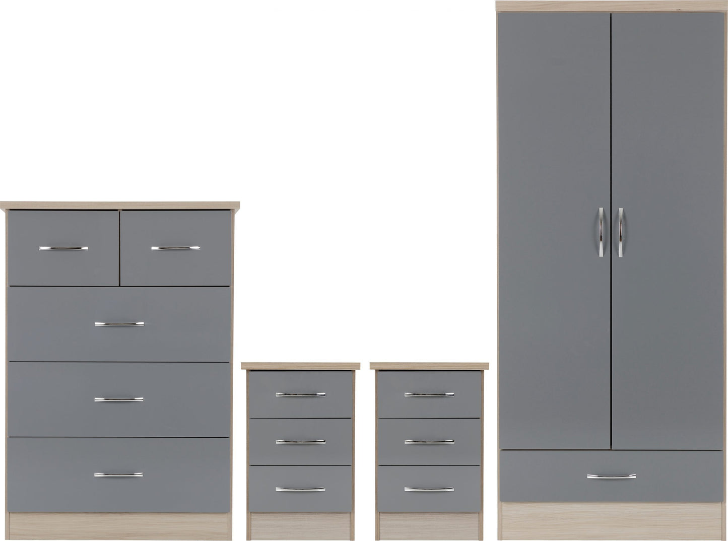 NEVADA 2 DOOR 1 DRAWER WARDROBE BEDROOM SET