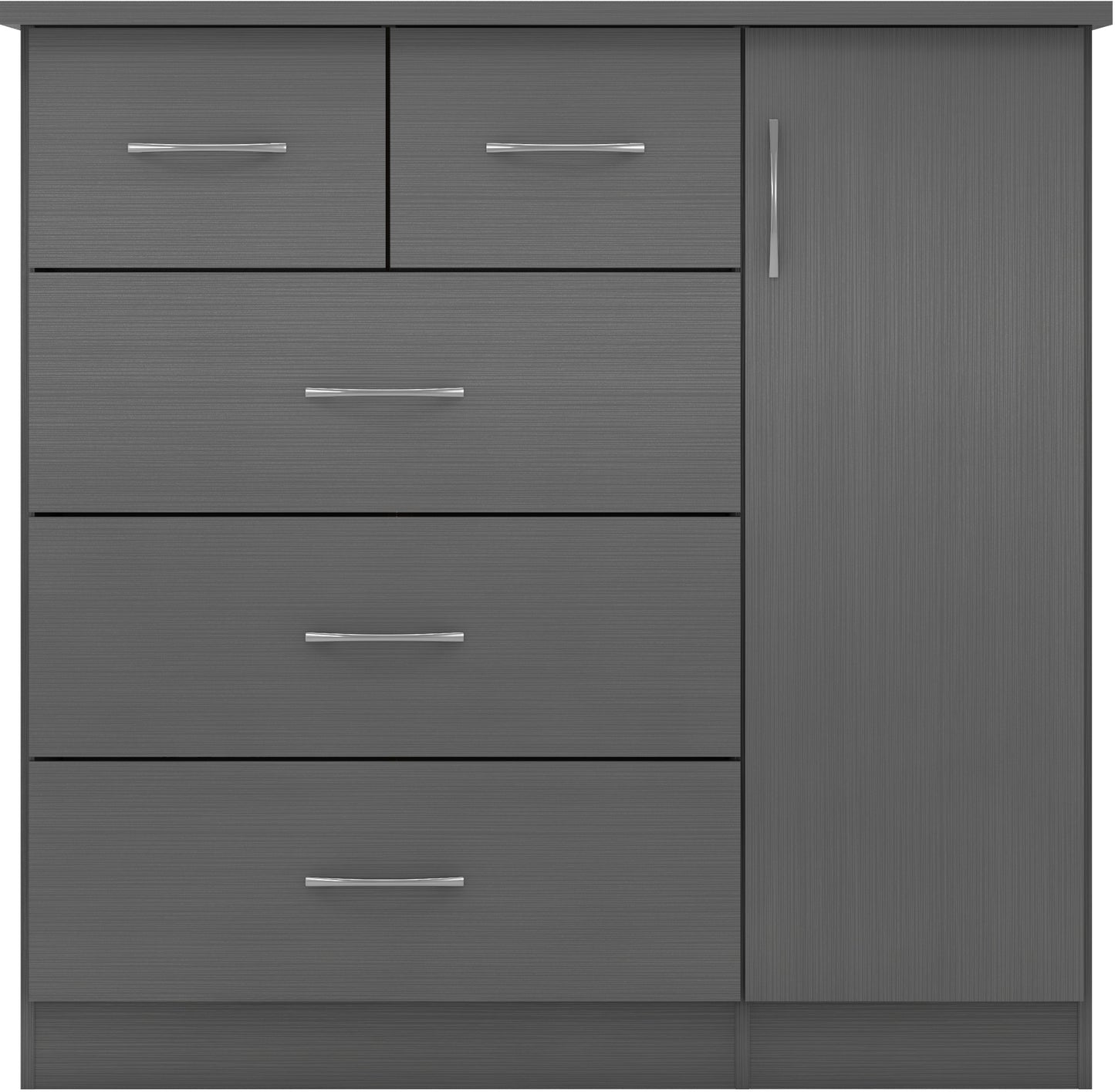 NEVADA 5 DRAWER LOW WARDROBE