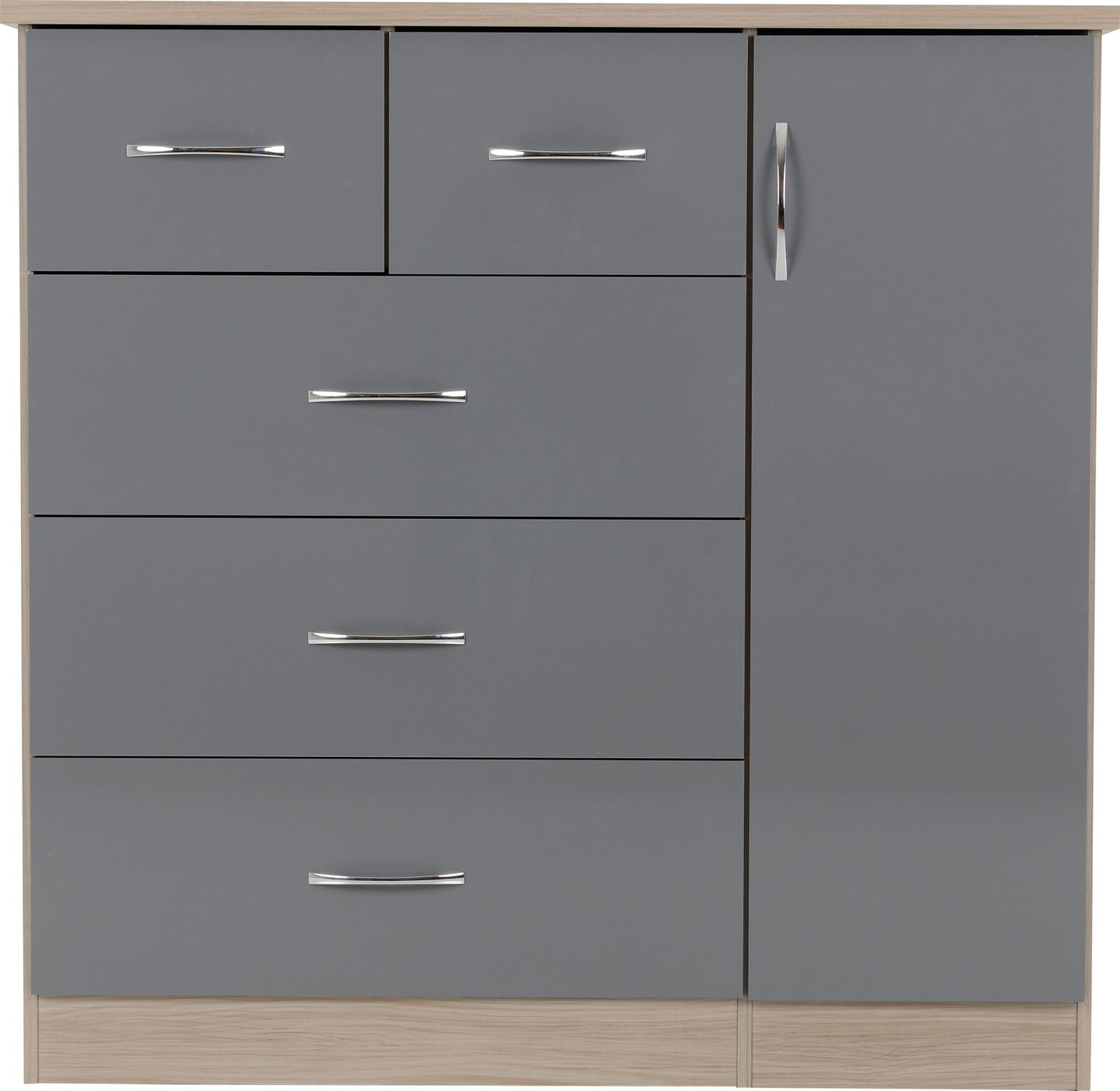 NEVADA 5 DRAWER LOW WARDROBE