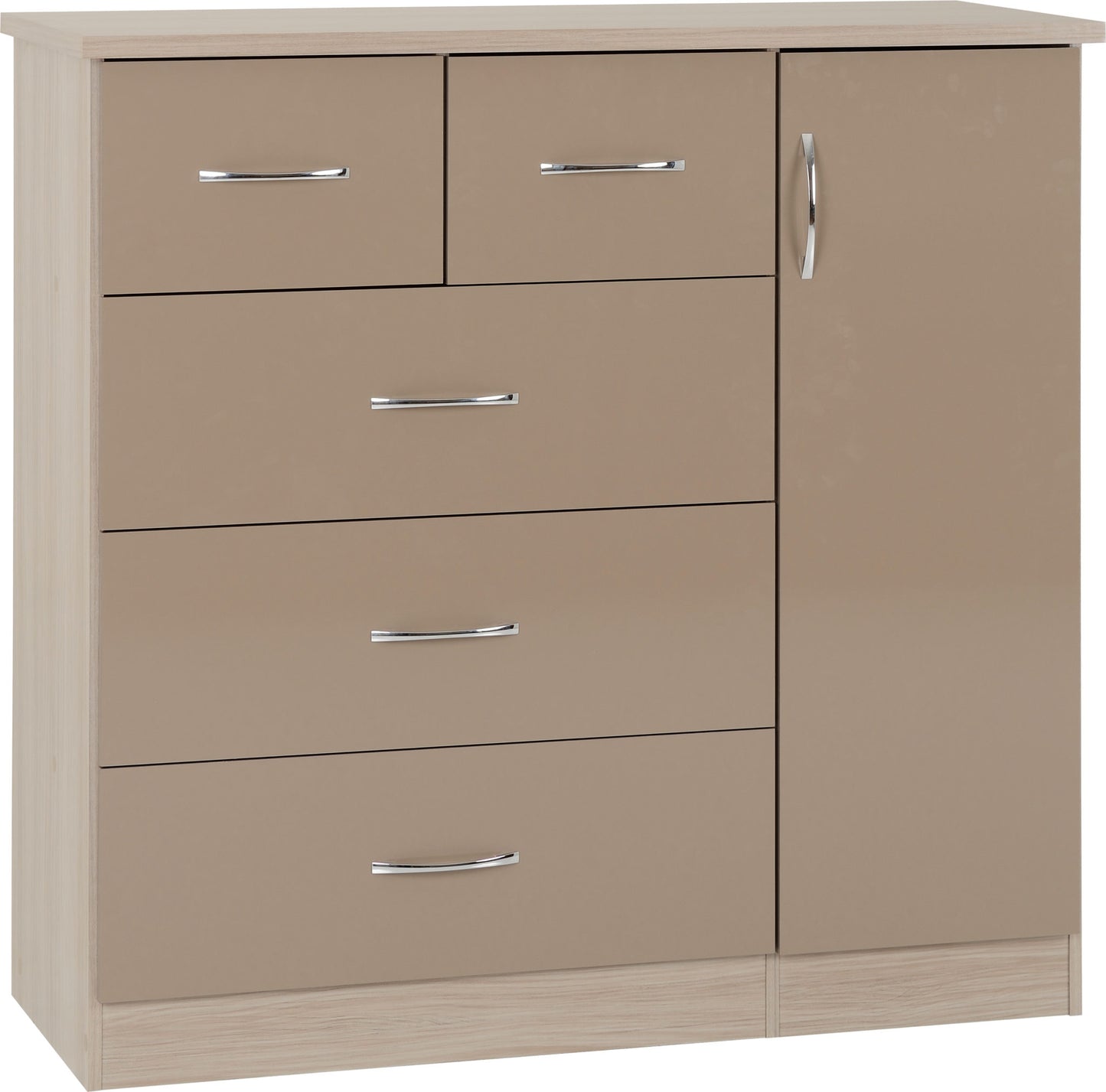 NEVADA 5 DRAWER LOW WARDROBE