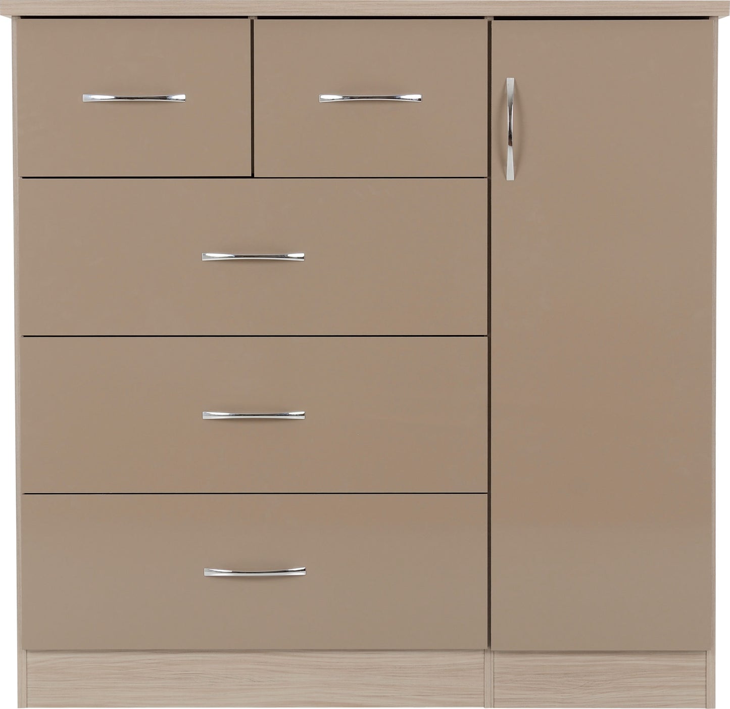 NEVADA 5 DRAWER LOW WARDROBE