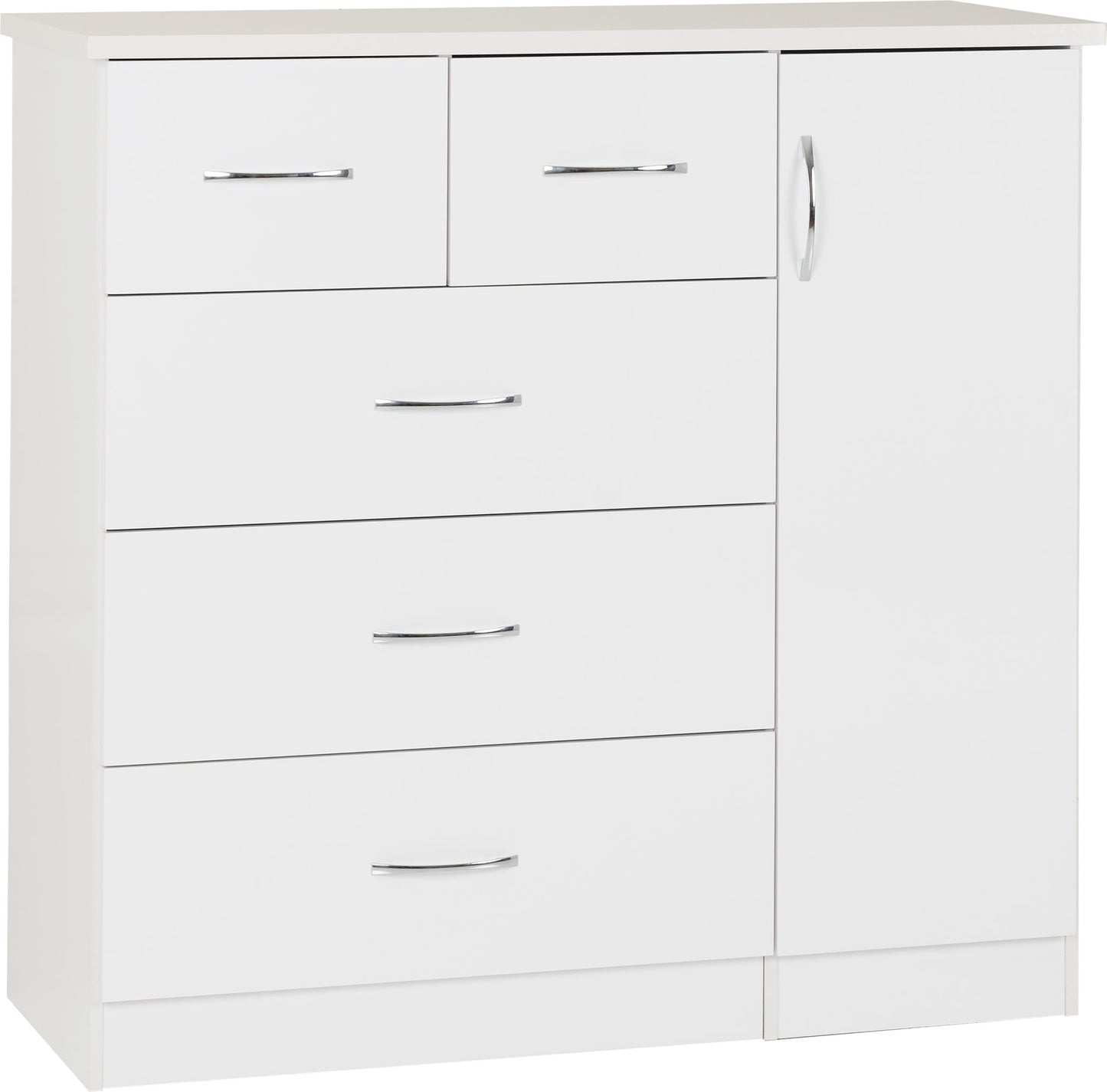 NEVADA 5 DRAWER LOW WARDROBE