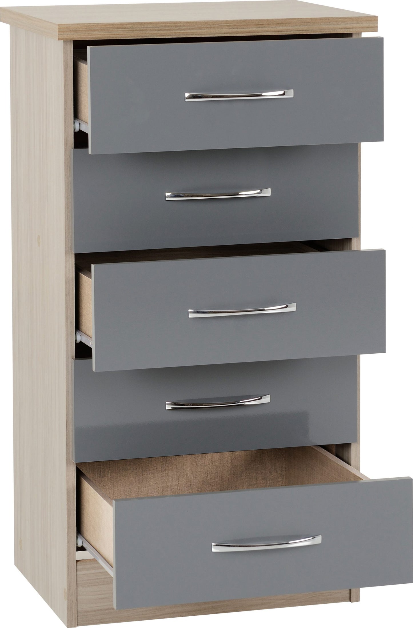 NEVADA 5 DRAWER NARROW CHEST