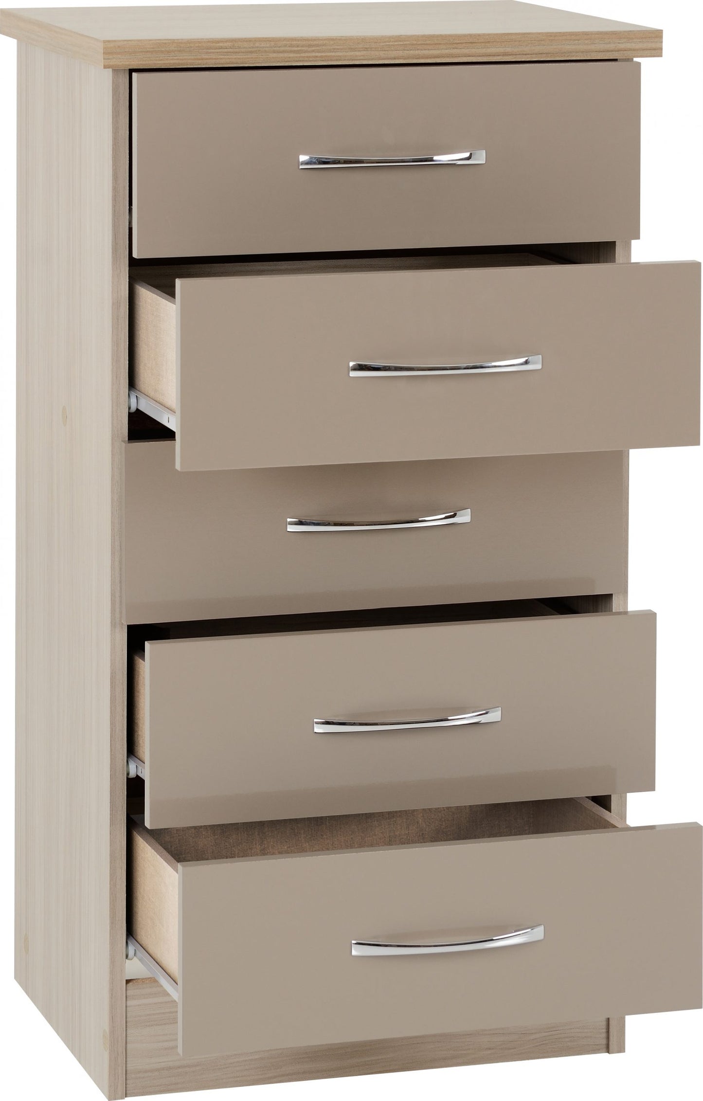 NEVADA 5 DRAWER NARROW CHEST