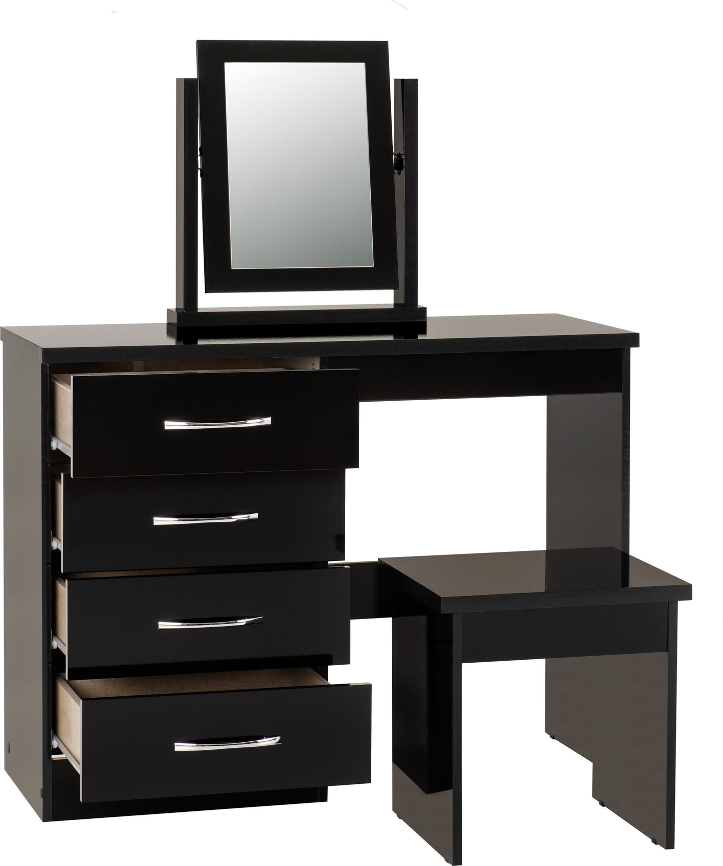 NEVADA 4 DRAWER DRESSING TABLE SET