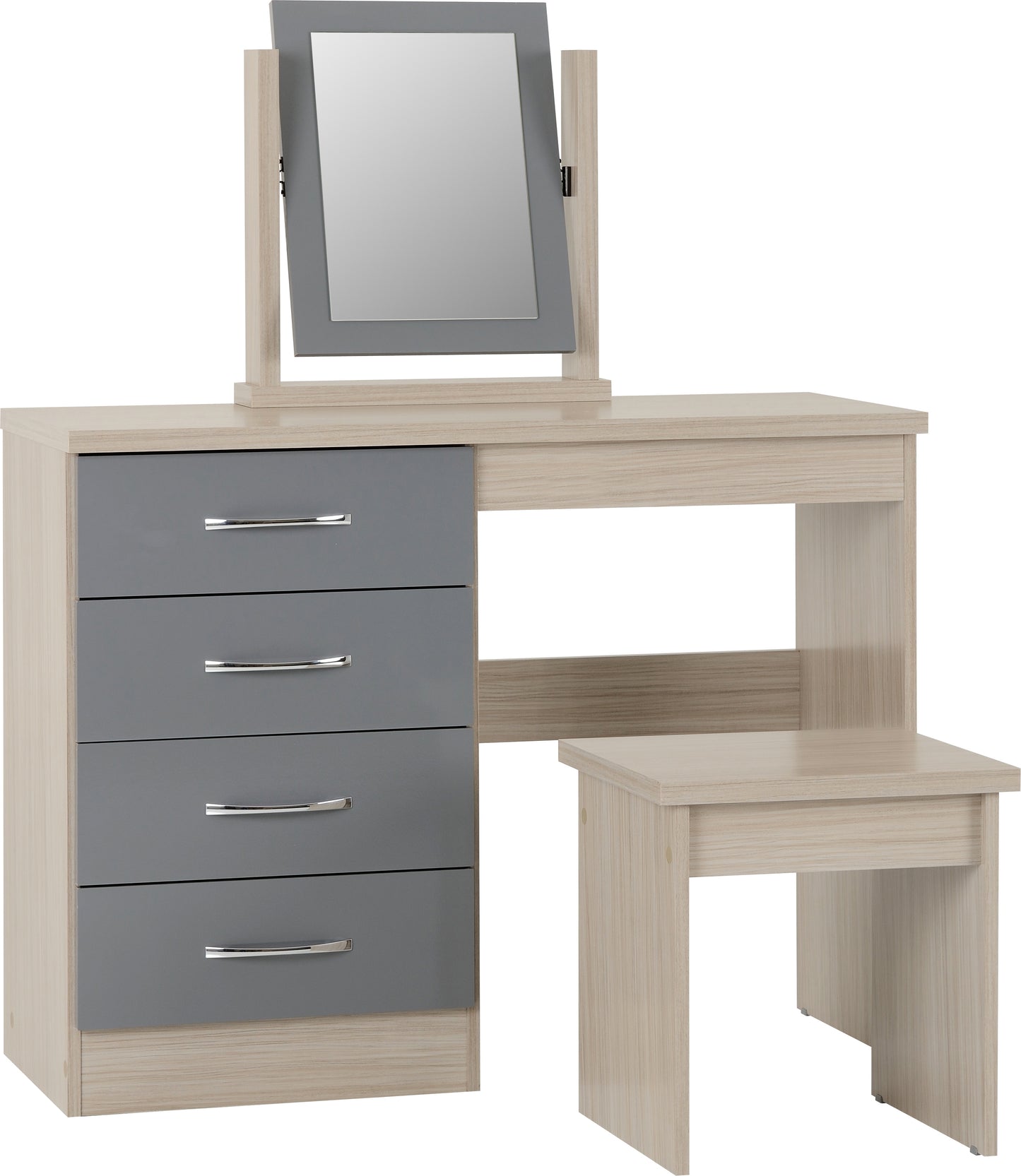 NEVADA 4 DRAWER DRESSING TABLE SET