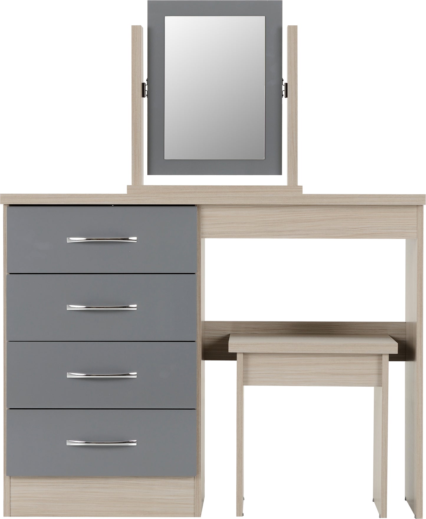 NEVADA 4 DRAWER DRESSING TABLE SET