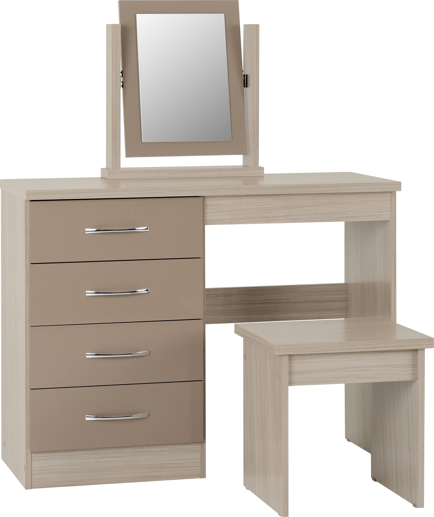 NEVADA 4 DRAWER DRESSING TABLE SET