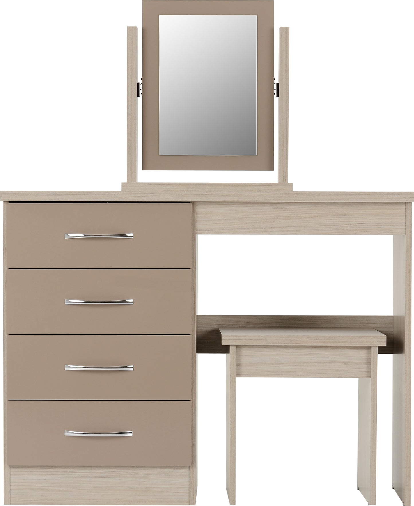 NEVADA 4 DRAWER DRESSING TABLE SET