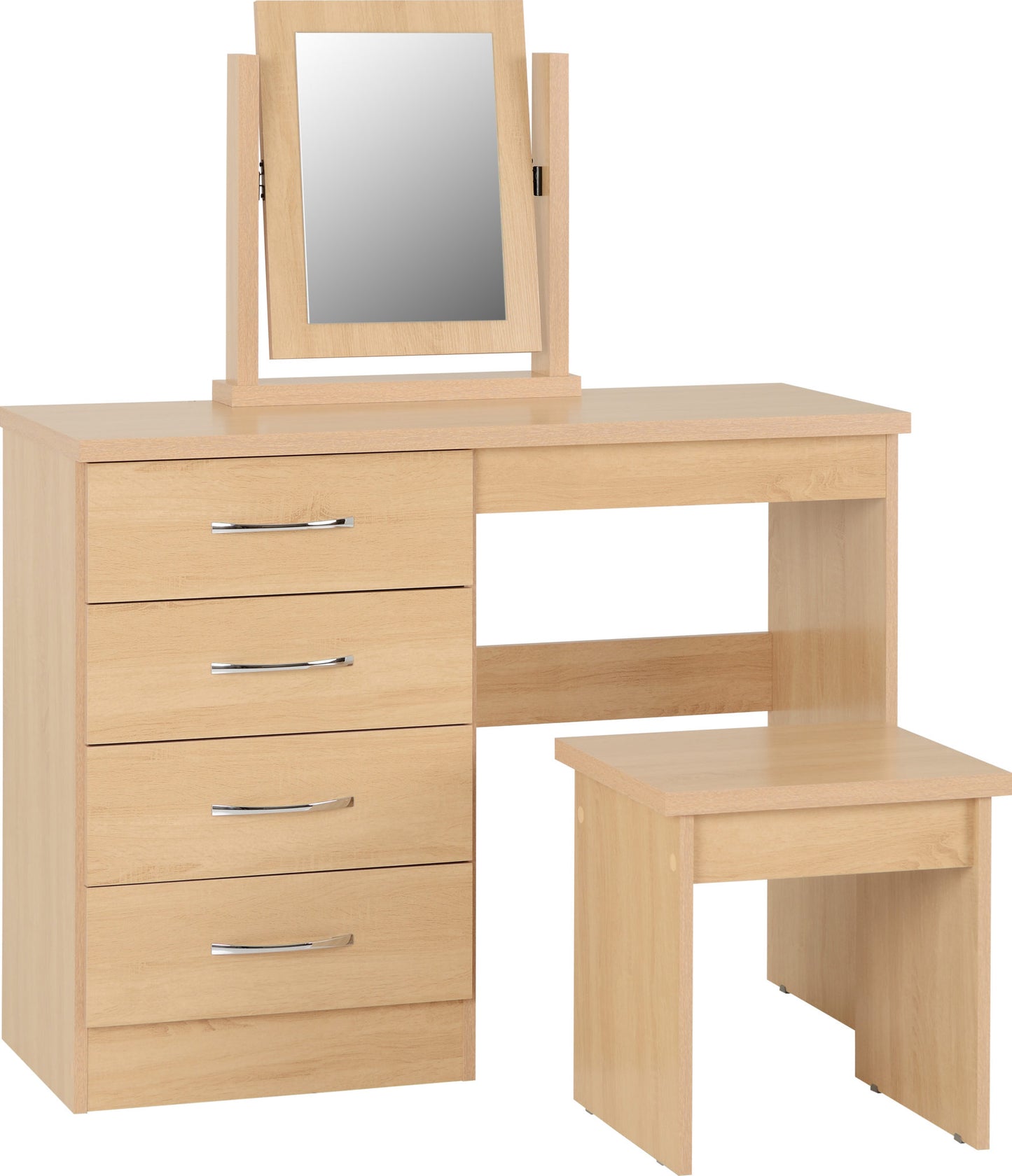 NEVADA 4 DRAWER DRESSING TABLE SET