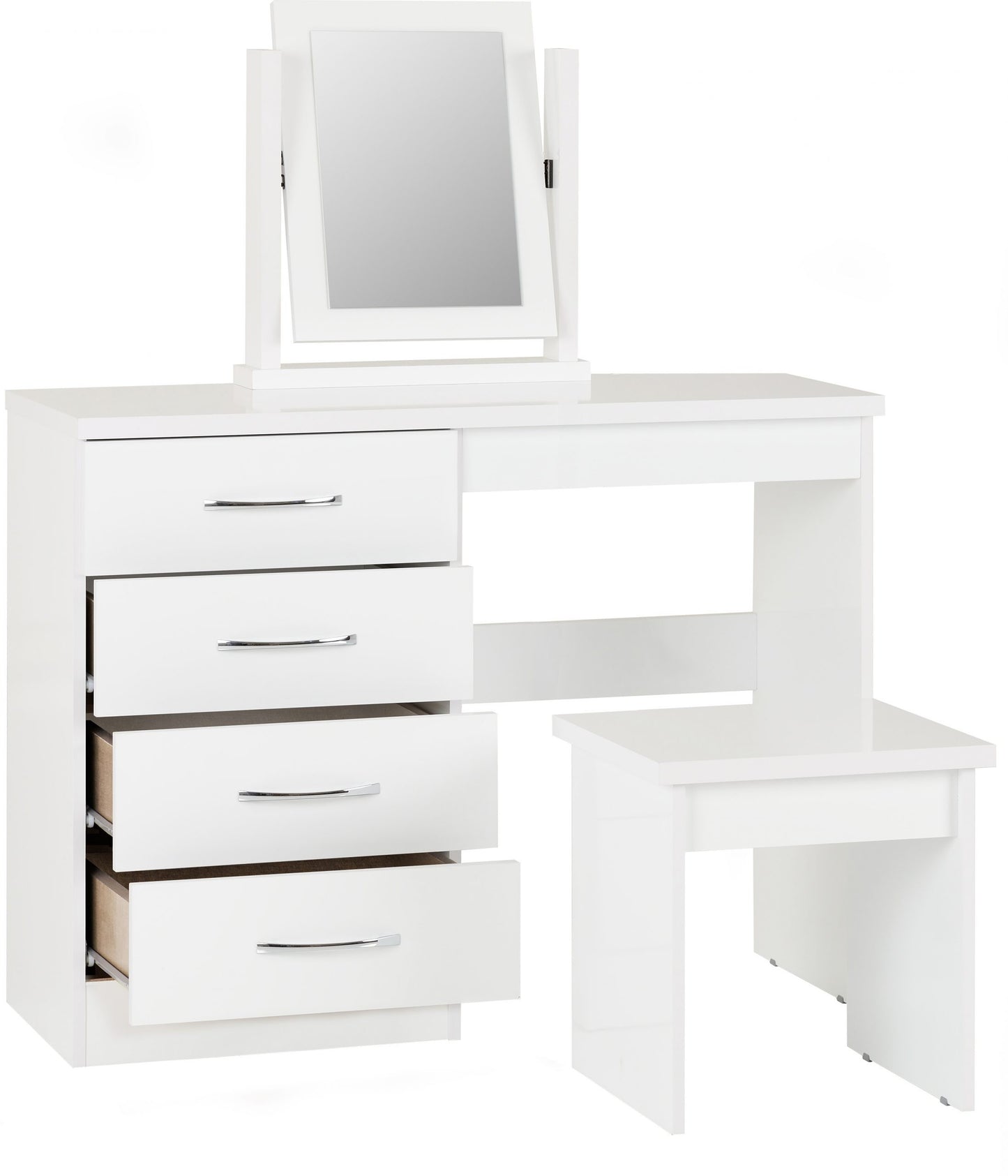 NEVADA 4 DRAWER DRESSING TABLE SET