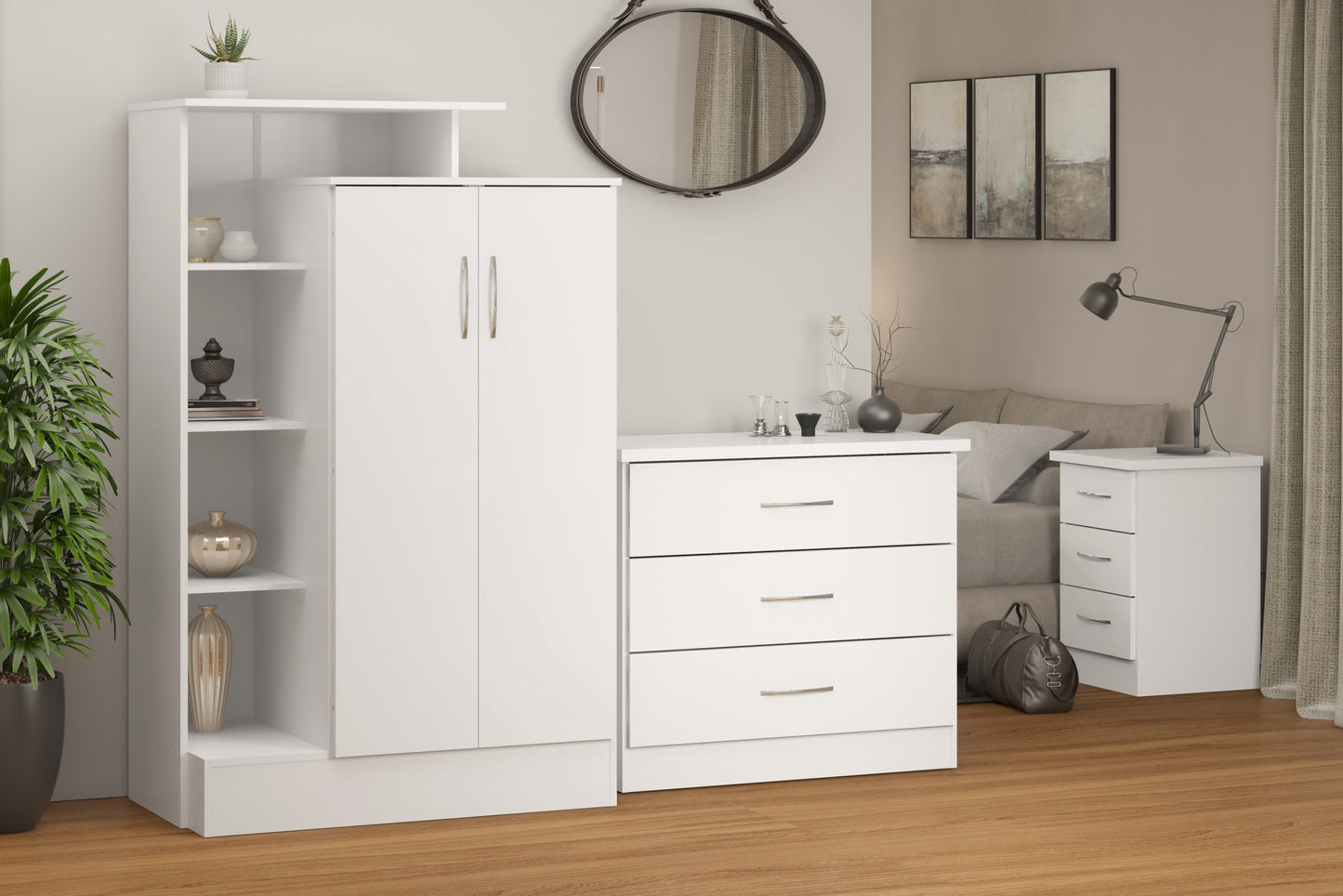 NEVADA PETITE OPEN SHELF WARDROBE